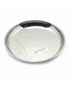 Coconut P5 Laser Plate No-12 Stainless Steel 1 Pc Silver