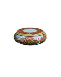 HAPEE Marble Tea Coaster Holder 1 Pc White,Red,Golden
