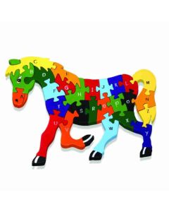 Mehta Toys Horse Puzzle Toy Wood 1 Pc Multicolour