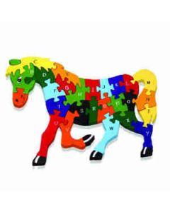 Mehta Toys Horse Puzzle Toy Wood 1 Pc Multicolour