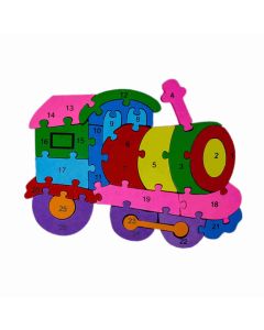 Mehta Toys Engine Puzzle Toy Wood 1 Pc Multicolour