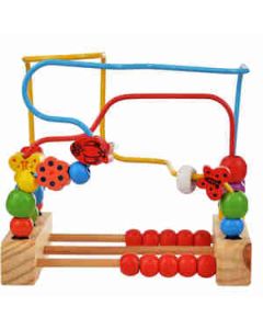 Mehta Toys Beads Maze Game For Kids Wood 1 Pc Multicolour