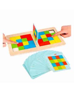 Mehta Toys Tile Puzzle Battle Game For Kids Wood 1 Pc Multicolour