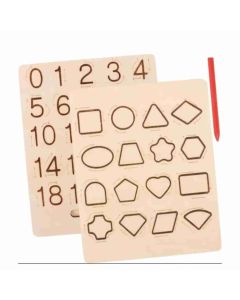 Mehta Toys 123 Tracing Board Game For Kids Wood 1 Pc Multicolour