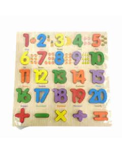 Mehta Toys 123 Board Big Game For Kids Wood 1 Pc Multicolour