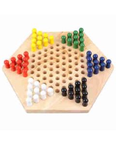 Mehta Toys Chinese Checkers Game For Kids Wood 1 Pc Multicolour
