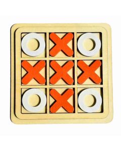 Mehta Toys Tic Tac Toe Small Toy For Kids Wood 1 Pc Multicolour