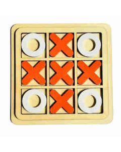 Mehta Toys Tic Tac Toe Big Toy For Kids Wood 1 Pc Multicolour