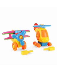 Little Fingers Lft 1071 Plane & Helicopter Plastic 2 Pcs Set Multicolour