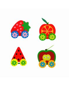 Mehta Toys Fruit Car Toy For Kids Wood 1Pc Multicolour