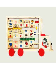 Mehta Toys Study Vehicle Learning Toy For Kids Wood 1 Pc Multicolour