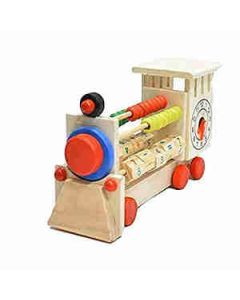 Mehta Toys Study Train Learning Toy For Kids Wood 1 Pc Multicolour