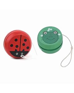 Mehta Toys Yo-Yo Big Toy For Children And Kids Wood 2 Pcs Set Multicolour