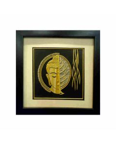 Gi Heritage Gautam Buddha Wall Art, 30Cm × 30Cm × 1Cm,400Gm Sikki Grass Finish 1 Pc