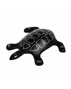 Gi Heritage Black Metal Bidri Turtle Showpiece, 3.75 Cm X 3.75 Cm X 3.75 Cm,200Gm Cane & Bamboo 1 Pc