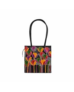 Gi Heritage Trendy Multi Colour Tote Leather Handbag, 8.75Cm X 30Cm X 30Cm,500Gm 1 Pc